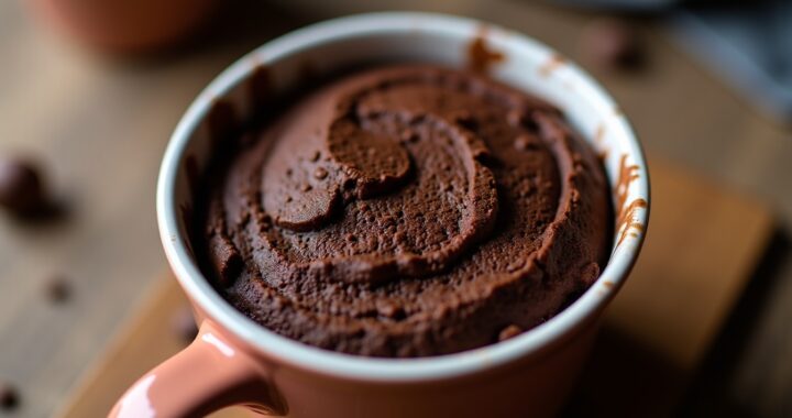 Mug cake au chocolat sain : une recette express et simple à préparer