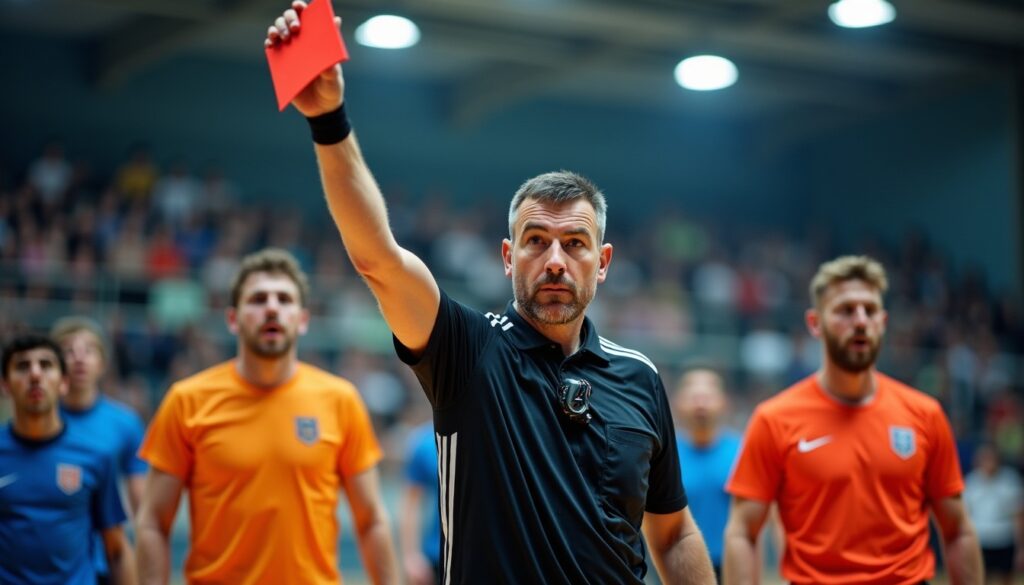 Carton rouge au handball : comprendre les règles, les sanctions et leurs impacts majeurs