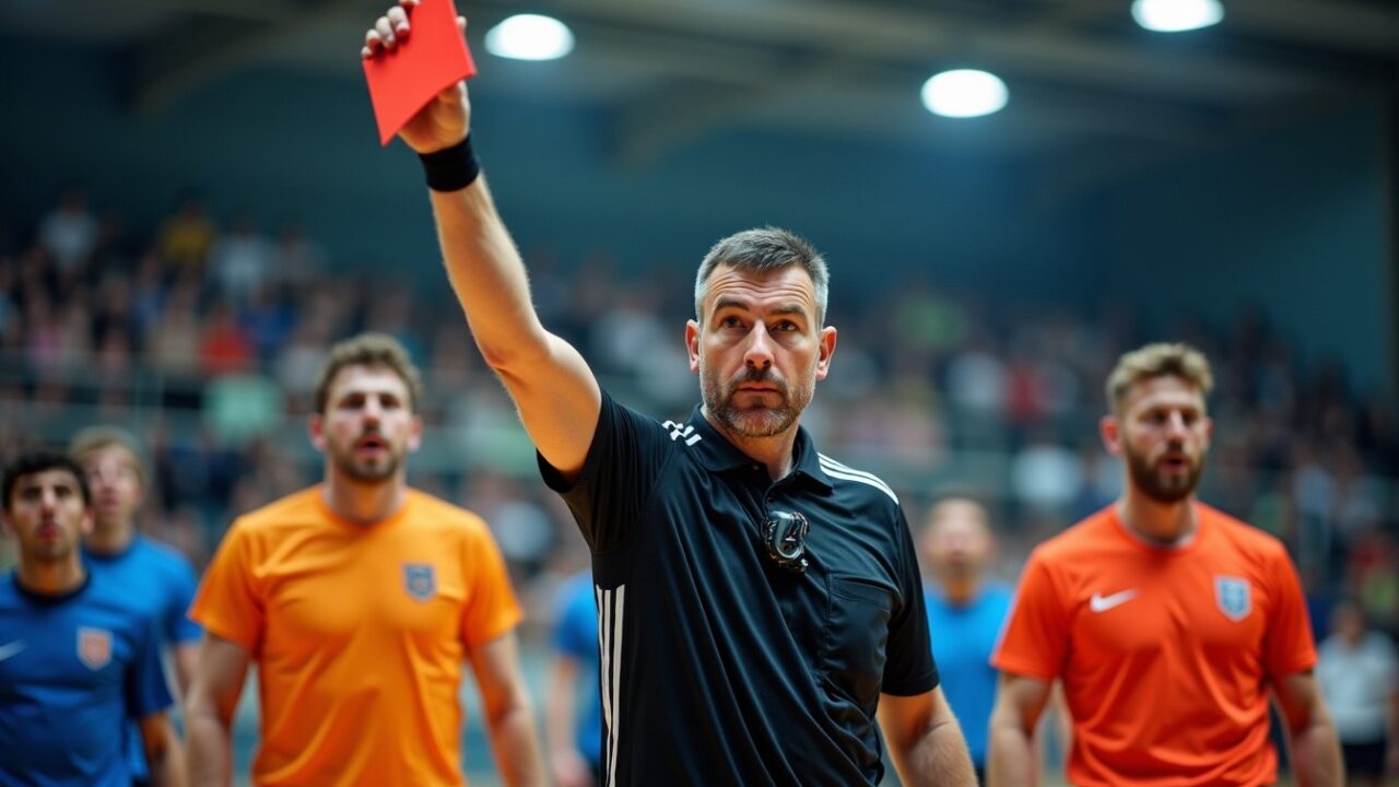Carton rouge au handball : comprendre les règles, les sanctions et leurs impacts majeurs